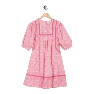 Maisie Three-quarter Puff Sleeve Minidress In Pink NWT